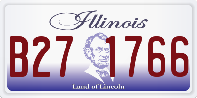 IL license plate B271766