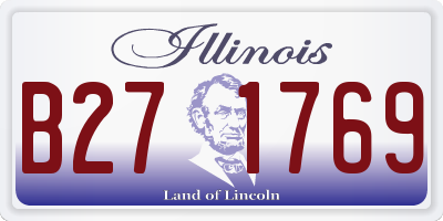 IL license plate B271769