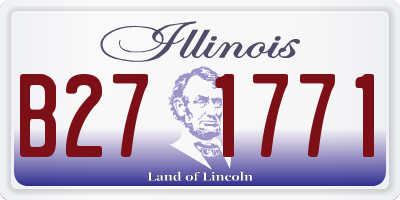 IL license plate B271771