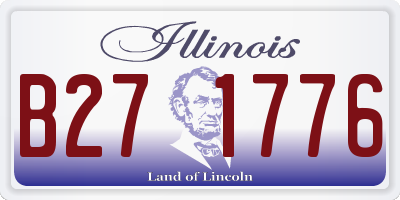 IL license plate B271776