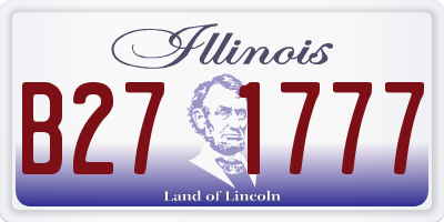 IL license plate B271777