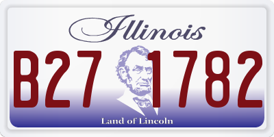IL license plate B271782