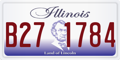 IL license plate B271784