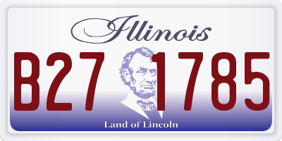 IL license plate B271785