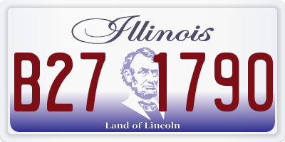 IL license plate B271790