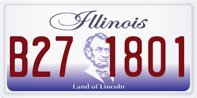 IL license plate B271801
