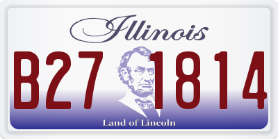 IL license plate B271814