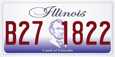 IL license plate B271822