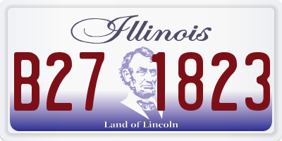 IL license plate B271823