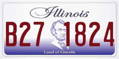 IL license plate B271824