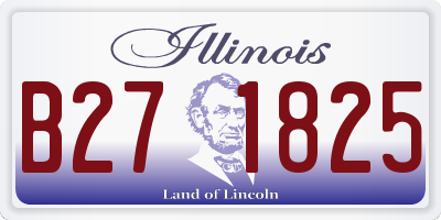 IL license plate B271825