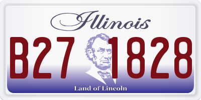 IL license plate B271828