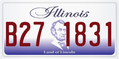 IL license plate B271831