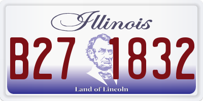 IL license plate B271832