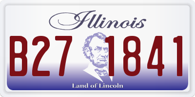 IL license plate B271841
