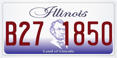 IL license plate B271850