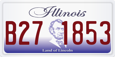 IL license plate B271853