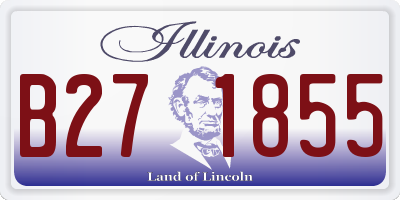 IL license plate B271855