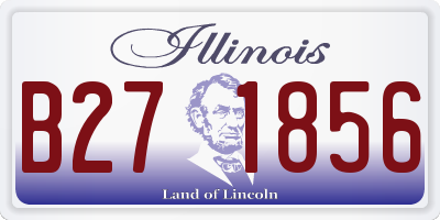 IL license plate B271856