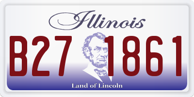 IL license plate B271861