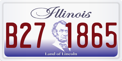 IL license plate B271865