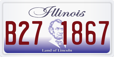 IL license plate B271867