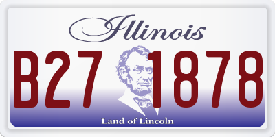 IL license plate B271878