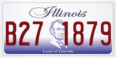 IL license plate B271879