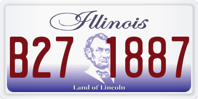 IL license plate B271887