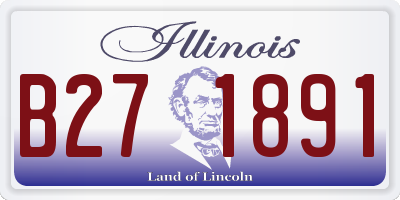 IL license plate B271891