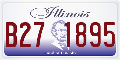 IL license plate B271895