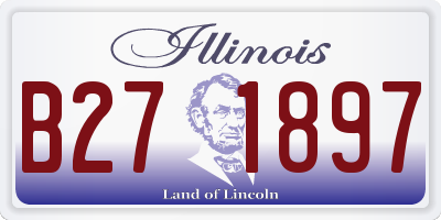 IL license plate B271897