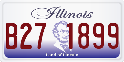 IL license plate B271899