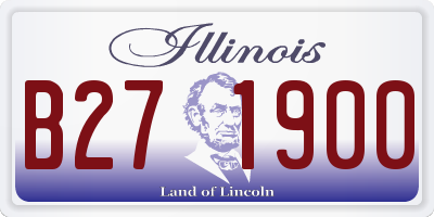 IL license plate B271900