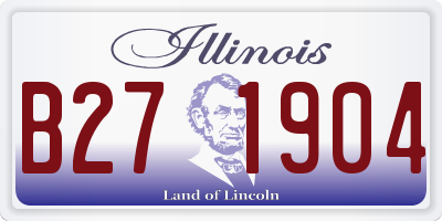 IL license plate B271904
