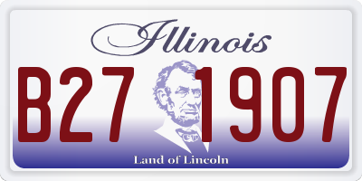 IL license plate B271907