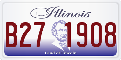 IL license plate B271908