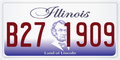 IL license plate B271909