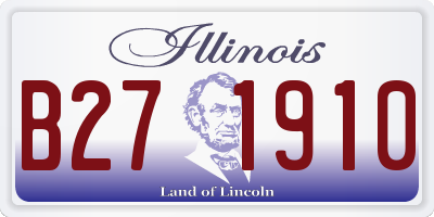 IL license plate B271910