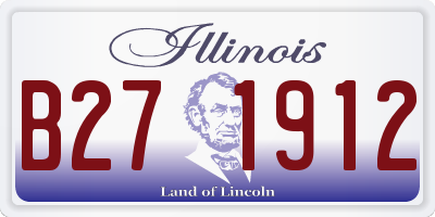 IL license plate B271912
