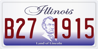 IL license plate B271915