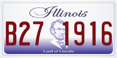 IL license plate B271916