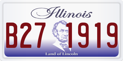 IL license plate B271919