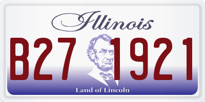 IL license plate B271921