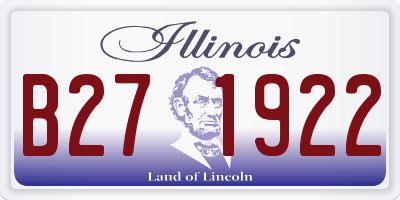IL license plate B271922
