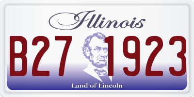 IL license plate B271923