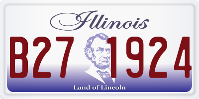 IL license plate B271924