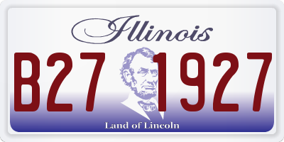 IL license plate B271927