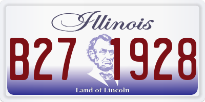 IL license plate B271928