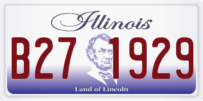 IL license plate B271929